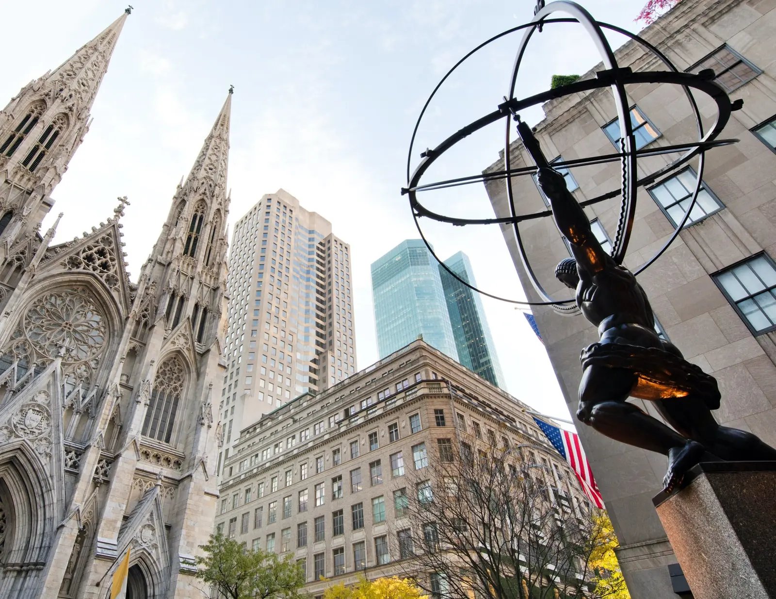 Rockefeller Center and St Patrick's Cathedral
