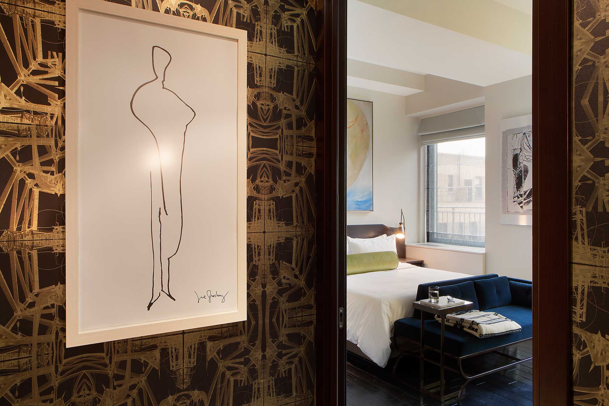 One Bedroom Loft Living Room Art